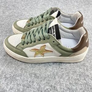 Meline made in Italy Ball Star green trainers size 38 (7-7.5) #luxury #sneaker